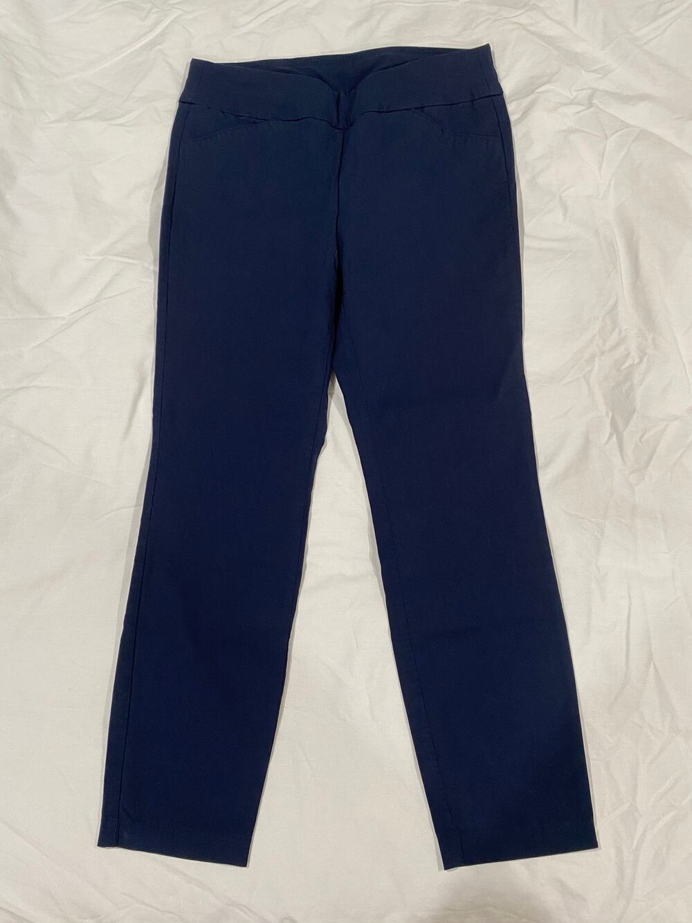 Slimming Christopher & Banks Navy Blue Straight Leg Size 8
